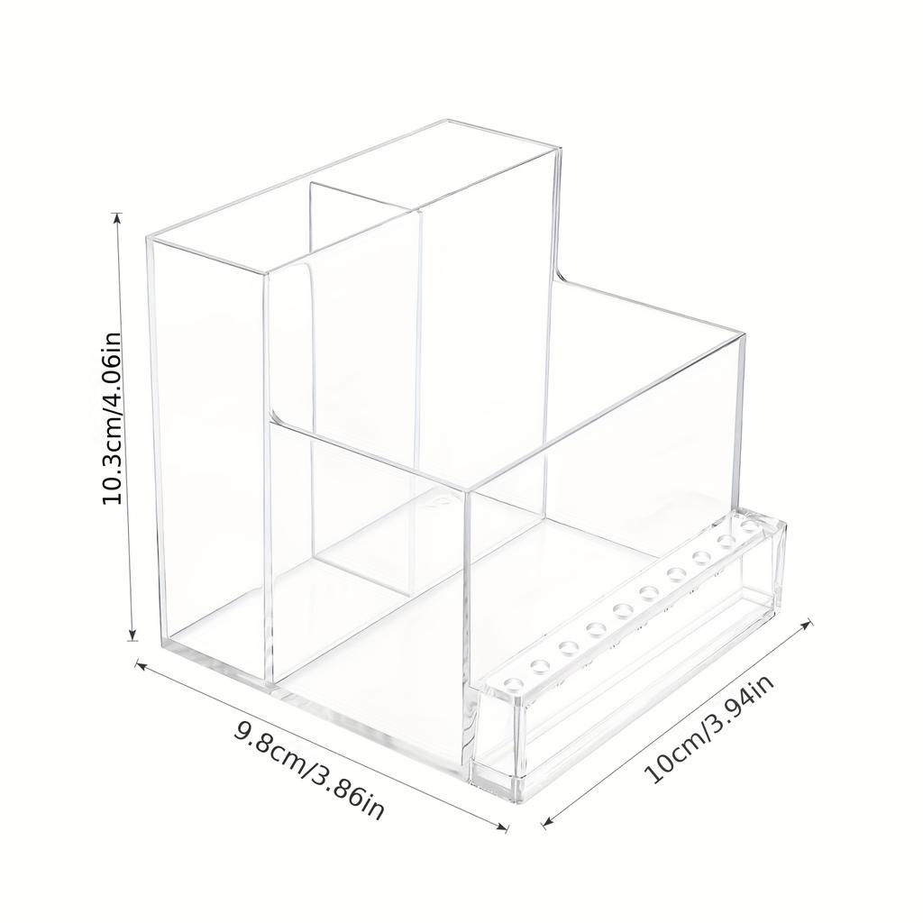 1pcNail Drill Stand Grinding Head Organizer Box Nail Tools Cosmetic Brushes Storage Box Organizer