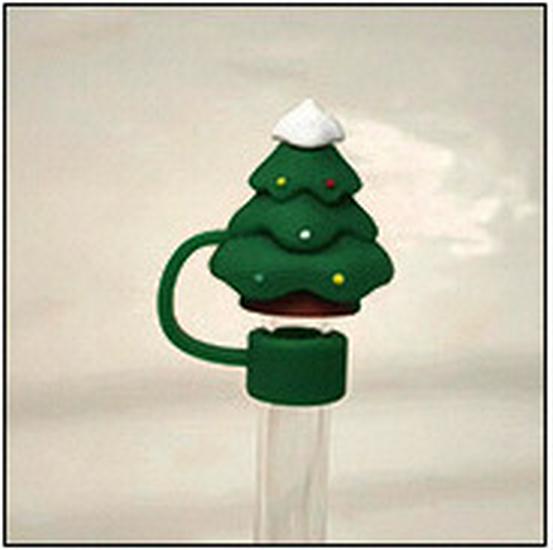 

Новый 10-мм Рождественский Мультяшный Силиконовый Чехол для Соломинки с Симпатичной Заглушкой от Пыли 4*3*2 cm