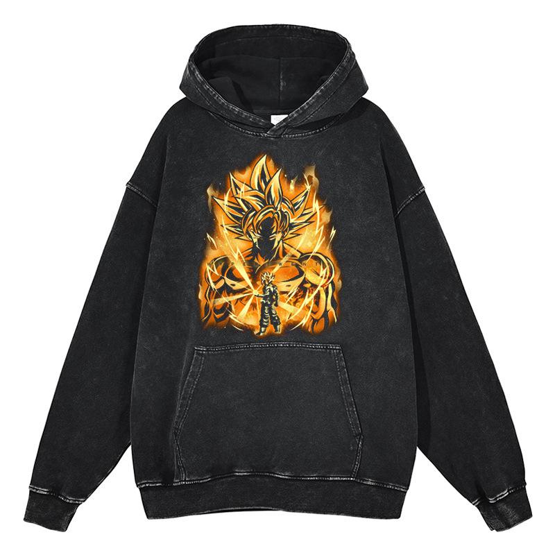 

Washed Retro Day, Autumn 440G Heavy Hoodie Hooded Sweater Retro Loose M