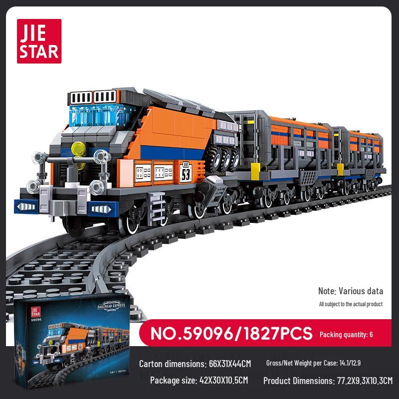 Railway Express Creative Train Building Blocks (14+) - Model Toy Train Track Ornament