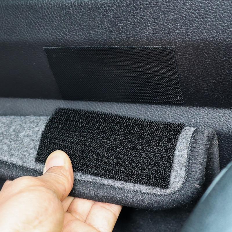 Auto-Matten-Befestigungsaufkleber, universeller Auto-Mittelkonsolen-Beschattungspad-Befestigungsflicken, rechteckiger Fußpad-Befestigungsflicken, abreißbares Magic Tape