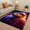 Kawaii Capybara Kunst Cartoon Wohnzimmer Rutschfester Teppich Weicher Teppich für Schlafzimmer Spielzimmer Sofa, Leicht zu Reinigen Heimdeko Fußmatte
