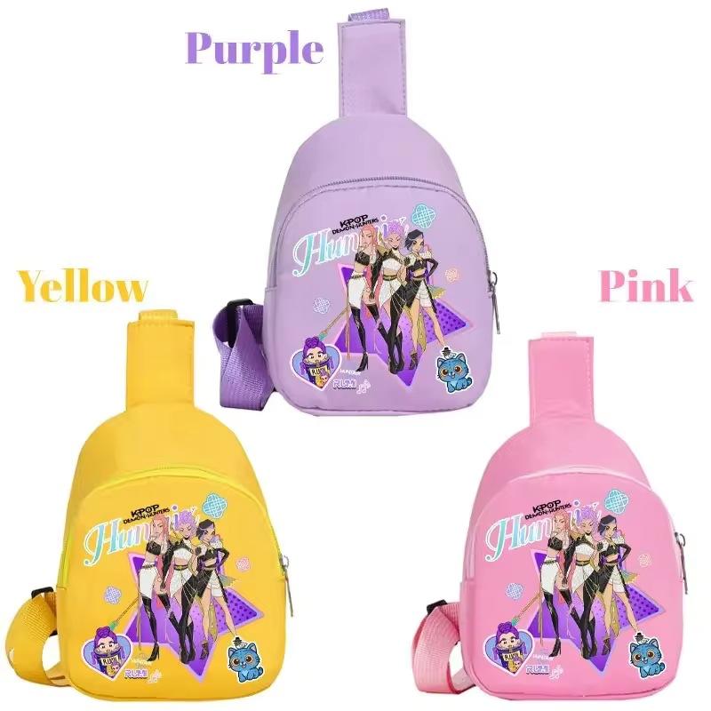 K-pop Cartoon Chest Bag Hunter Witch Mini Sling Bag Cute Gift for Girls Students Small Phone Storage Pouch