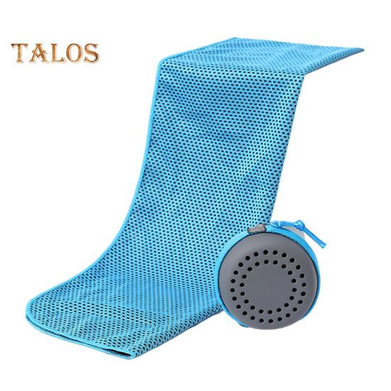 

Спортивное полотенце Летнее охлаждающее текстурное полотенце для занятий йогой и спортзалом Легкое дышащее мягкое пушистое складное полотенце для бега синий