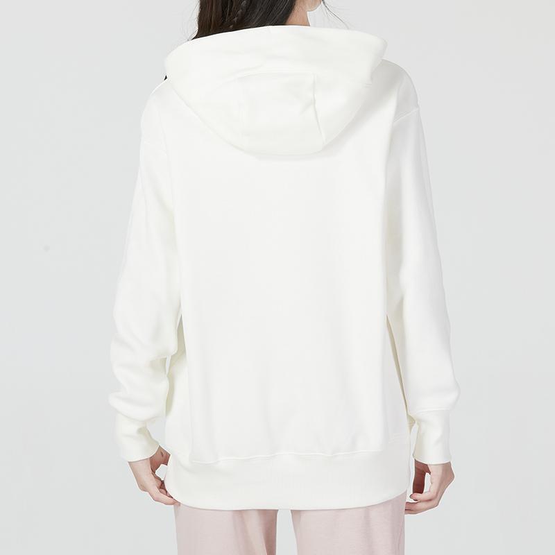 Nike Kangaroo Pocket Logo Print Hoodie Women Hoodie White DQ5861-133
