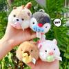 Wiggly Tail Best Friend Plush Fabric Keychain Buckle Cute Cartoon Plush Bag Charm