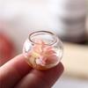 1pcs Miniature 1:12 Dollhouse Potted Glass Vase Lifelike Succulent Mode Decoration Desktop Ornaments Dolls House Accessories