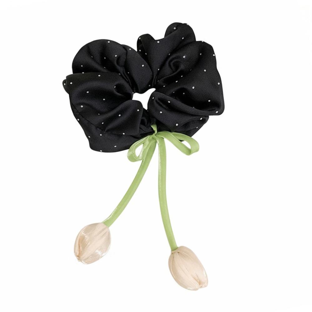Elastic Material Tulip Headbands Spring Design Flower Elastic Hair Ties  Women Hair Accessories