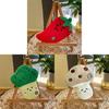 Plush Vegetable Shape Coin Purse With Data Cable Organizer For Kids And Teens