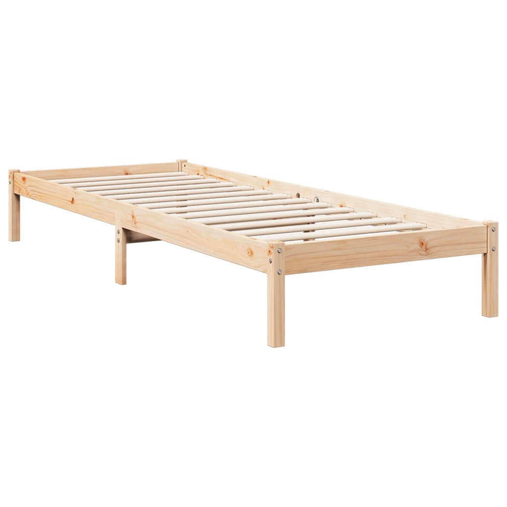 Vidaxl Dłuższe Łóżko Bez Materaca, 80X210 Cm, Lite Drewno Sosnowe