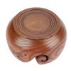 Natural   Crafted Wooden Yarn Bowl for Knitting Crochet Home Decor (Small Diameter)