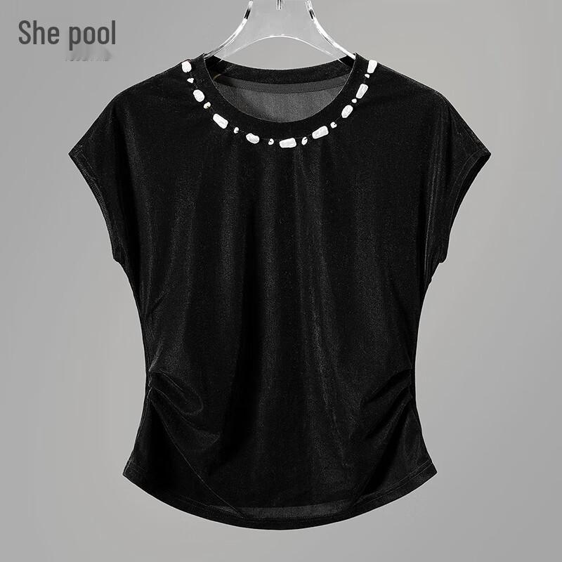 Women s Slim Fit Sleeveless Round Neck Crop Top M