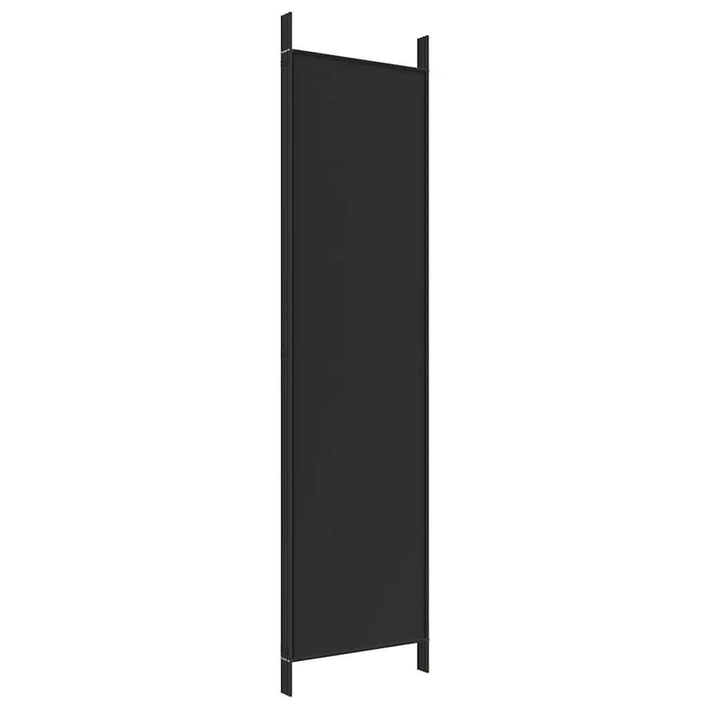 Vidaxl 4-Panel Room Divider, Black, 200X200 Cm, Fabric