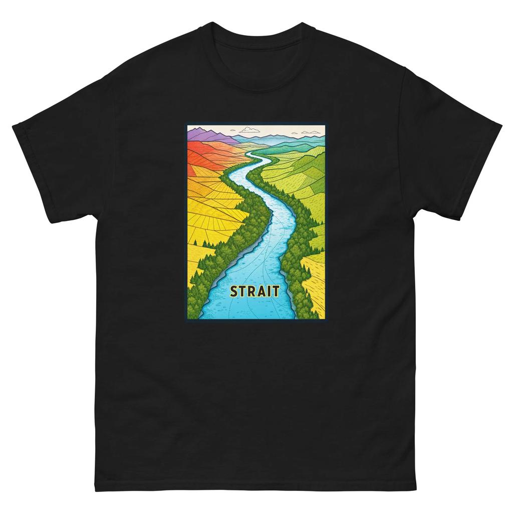 Strait Geographical Landscape Location Scenery T-Shirt