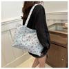 Stylish Cherry Print Tote Bag - Large Capacity Floral Shoulder Bag for Women, Summer 2025 Collection