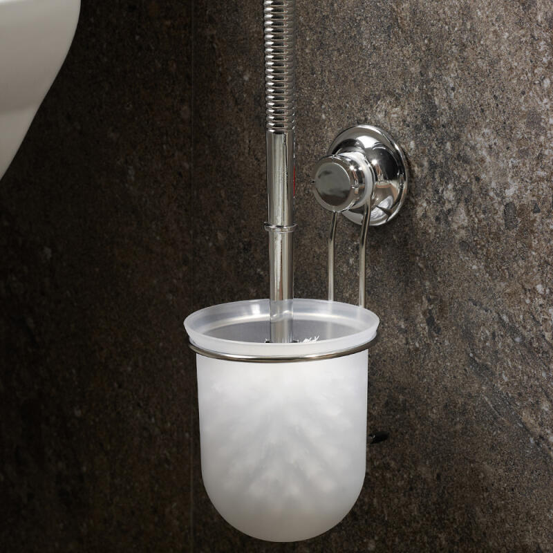 

Suction-type wire toilet brush set (white)