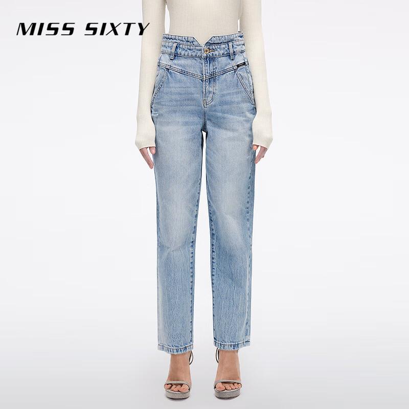 

MISS SIXTY Women s High-Waist Straight Cropped Denim Jeans 24