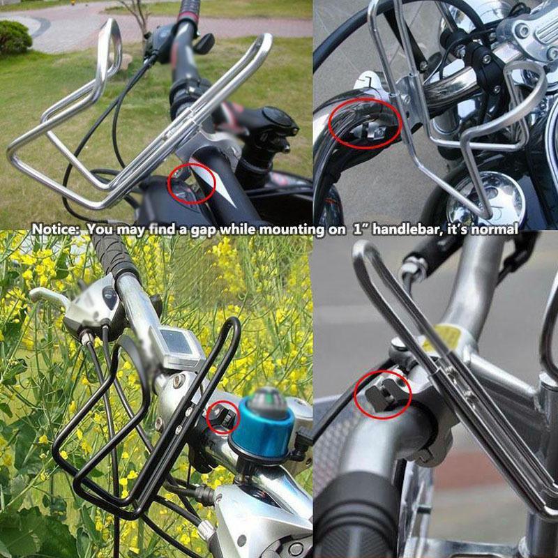 Aluminum Alloy Motorcycle Cup Holder Handlebar Mount Drink Water Bottle Tumbler Accessories Bike for Tracer 7 Benelli TRK ...