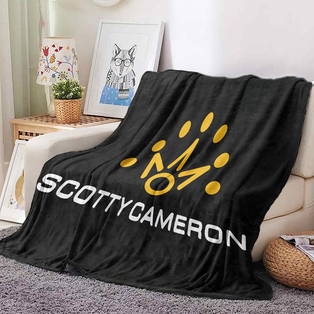 VIKAMA Scotty Camerons Microfiber Printed Blanket Ultra-Soft Short Pile Anti-Hooking Playroom Living Room Blanket