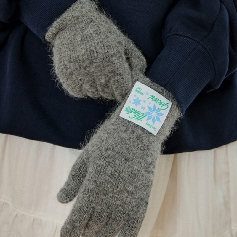 GOCORI Snowflake Middle Knit Gloves - 4 Colors Fingerhole Gloves
