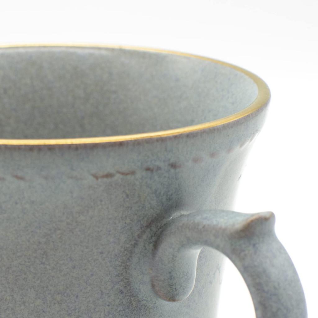 Aito (Aito) aito Seisakusho [Stitch] Mug, Approx. 350ml, Gray, Mino Ware, Microwave and Dishwasher Safe, Made in Japan, 111058