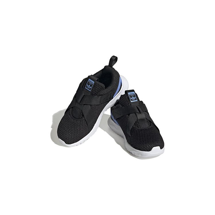 Adidas Originals Flex Series Lace-Up Low-Top Kids Running Shoes Kids Running Shoes Black White HQ4000