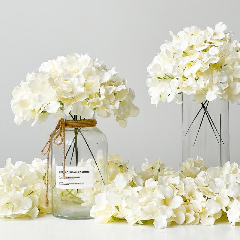 

5pc Hydrangea Artificial Flowers Silk Hydrangea Heads Home Decor Fake Faux Hydrangea Flowers Wedding Centerpieces DIY Decoration