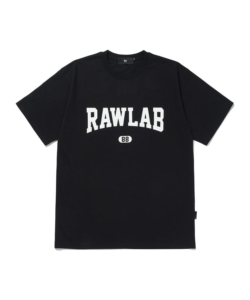 RAW LAB Arch Logo Cotton Short Sleeve T-Shirt (Black)