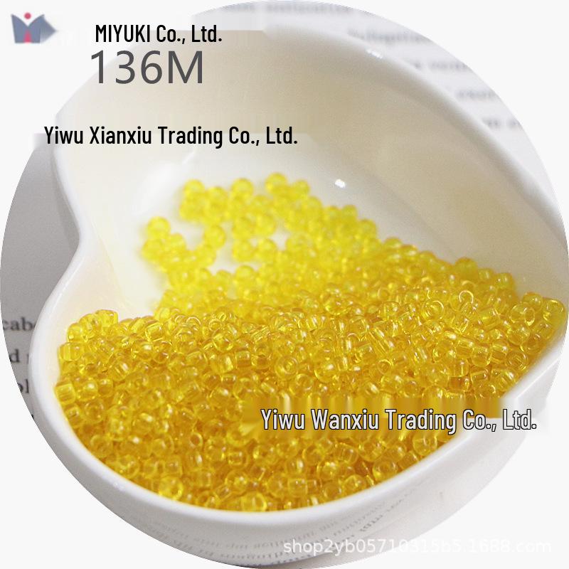 MIYUKI 3mm Transparent Glass Seed Beads for DIY Jewelry Making
