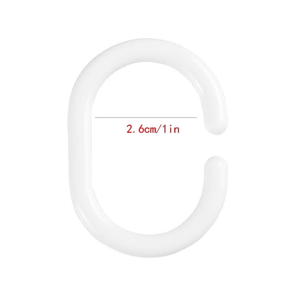 (Nikita) Double Hook Shower Curtain Hook Shower Curtain Ring Set Bathroom Tools