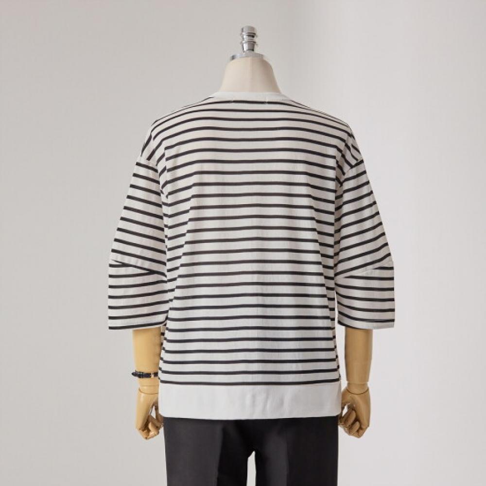 Customable 3 4 Sleeve Sweatshirt Stripe T2603ts039a