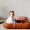 Baby Bassinet Bed Portable Womb Shaped Mattress Removable Washable Cover Infant Sleep Nest Hypoallergenic Microfiber Padding Compact Travel Cot