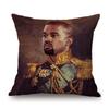 Lovely Funny Kanye West Funny Face Celebrity Portrait Art Hollywood Cotton Linen Sofa Throw Pillow Case Decorative Cushion Cover