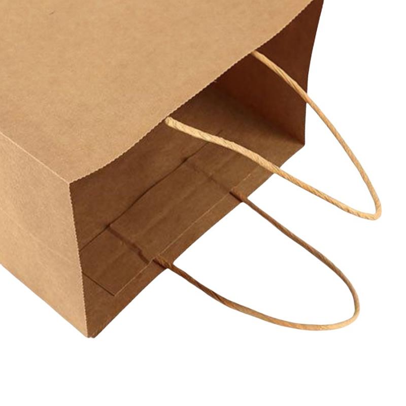 5pcsCoffee Packing Bag White Kraft Paper Takeaway Bag Single Cup Double Cup Drink Milk Tea Disposable Handbag Gift Packaging Bag