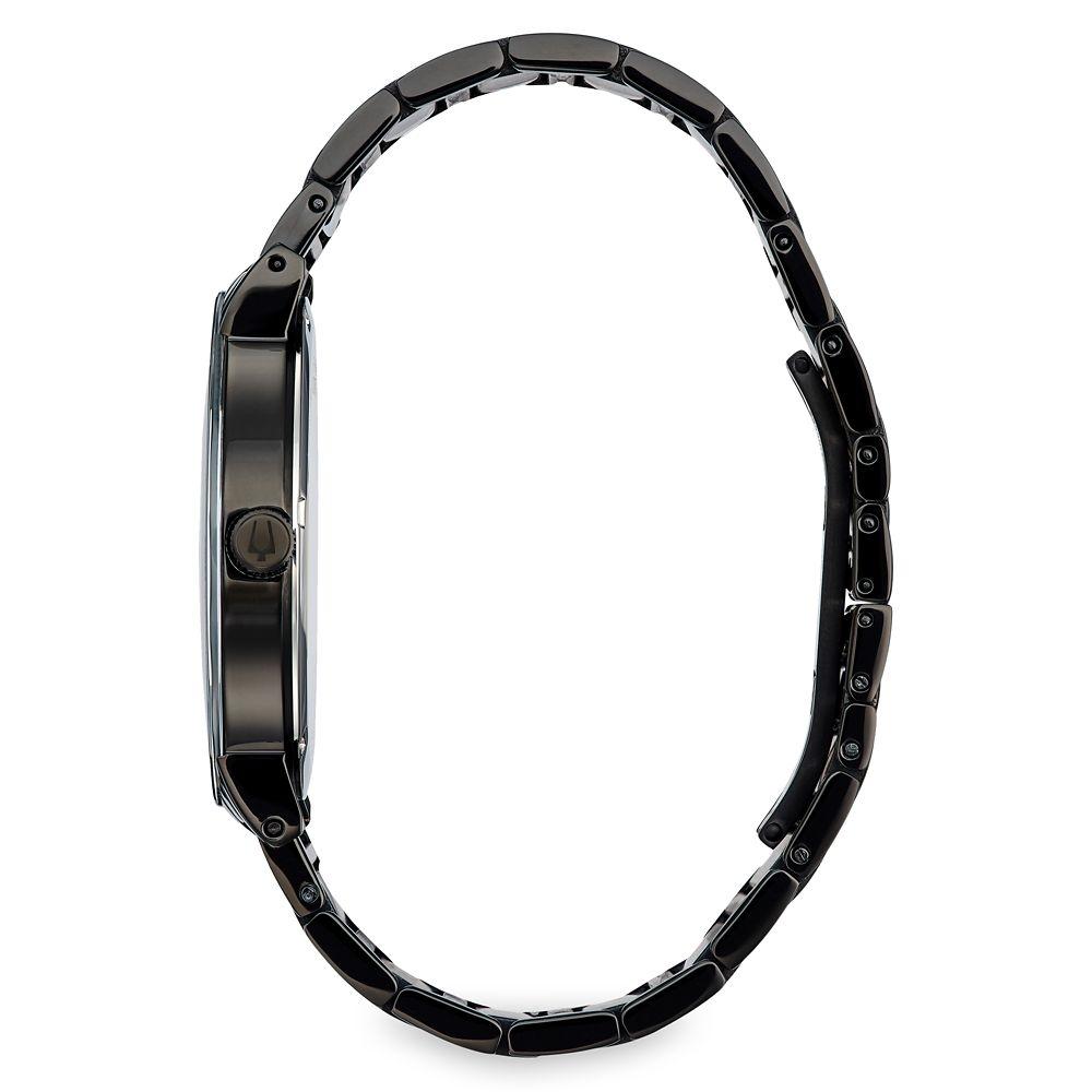 Disney Mickey Mouse   Silhouette   Stainless Steel Quartz Watch By Bulova