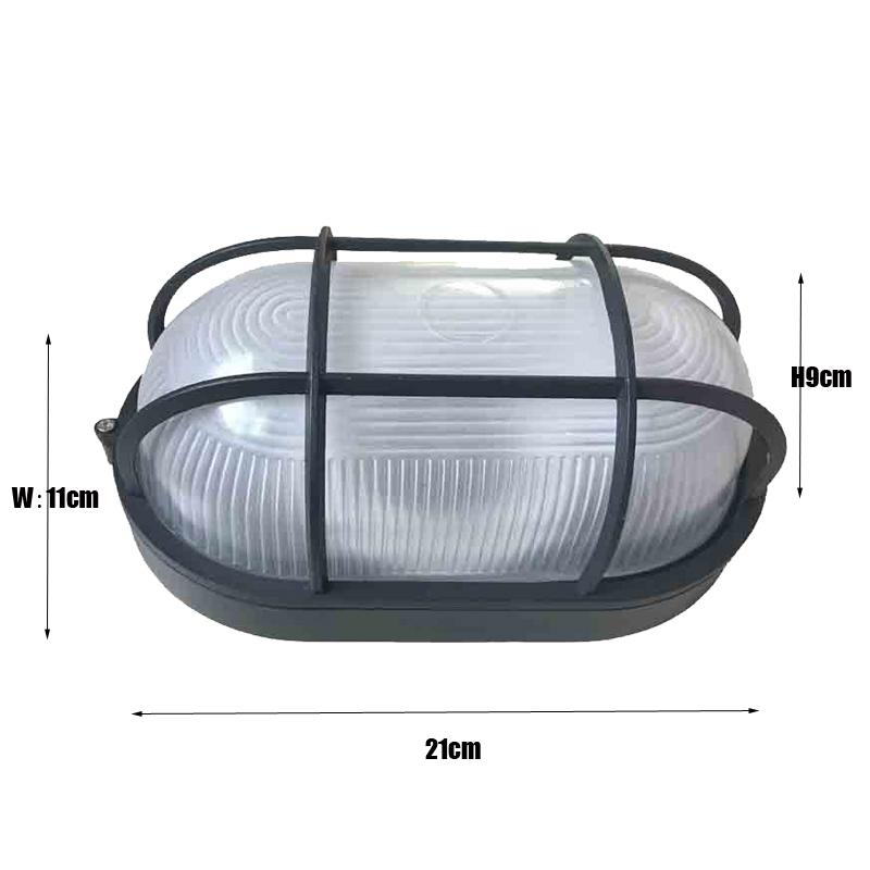 

Ретро влаго-взрывозащищенный уличный настенный светильник Винтажный водонепроницаемый потолочный светильник E27 для наружного освещения стен и крыльца No E27 bulb&GB E27 lamp holder чёрный