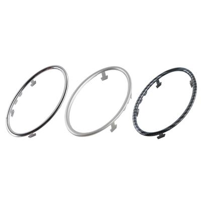 Pack of 4 Carbon Fiber Air Conditioning Outlet Frame Decoration Circle Rings Sticker for Car Styling and Visual Appeal