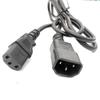Type C14 to NEMA 5-15R US Standard Three-Pin Female Connector Extension Cord 10A/13A/15A