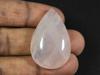 Natural Baby Pink Rose Quartz Pear Cabochon Loose Gemstone 24X37X10MM 63Cts. ET-94
