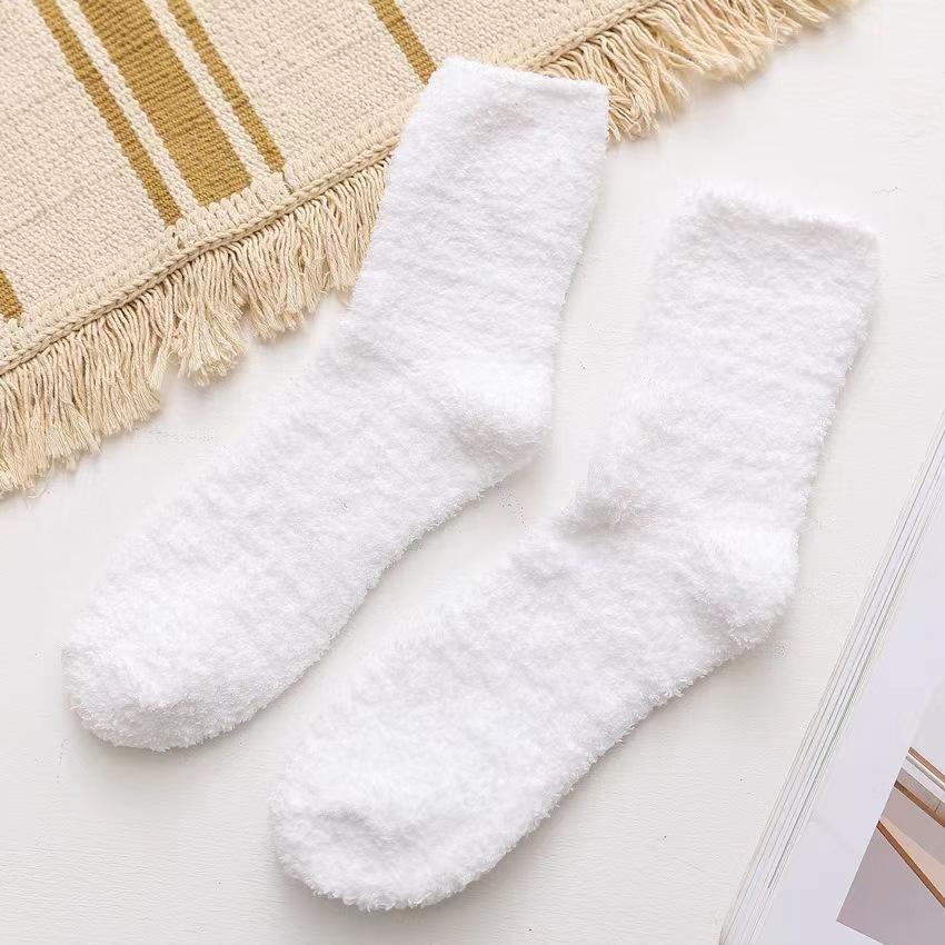 New Thermal Slipper Ankle Socks Women Girls Short Socks Winter Plush Bed Socks Fleece Sock Boots Fluffy Soft Warm Lounge Socks