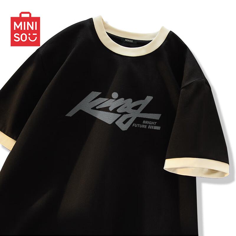 MINISO Men's 2025 Summer Trendy Cotton T-Shirt