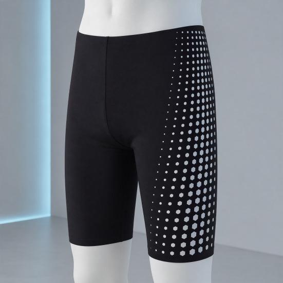 Professional Men Swim Jammers, Athletic Competitive Racing Training Swimming Shorts, Quick-Drying Swim Trunks Swimsuit Swimwear