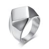 Geometric Arrow Square Men Ring,Punk Stainless Steel Signet Ring Stamp Ring Thumb Ring,Minimalist Jewelry Gifts