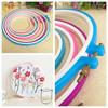 5 Pieces Plastic Embroidery and Cross Stitch Hoop Set Embroidery Hoop Ring Frame Adjustable Sewing Tools