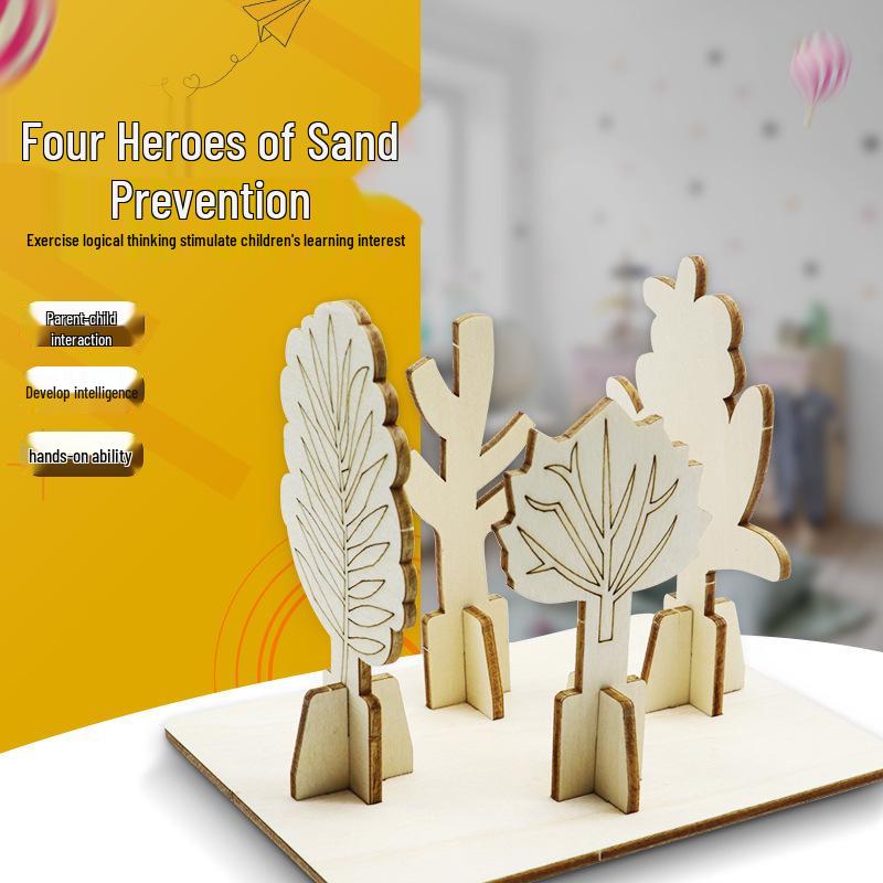 

Four Sand Control Masters: Interactive DIY Educational Science Kit for Kids