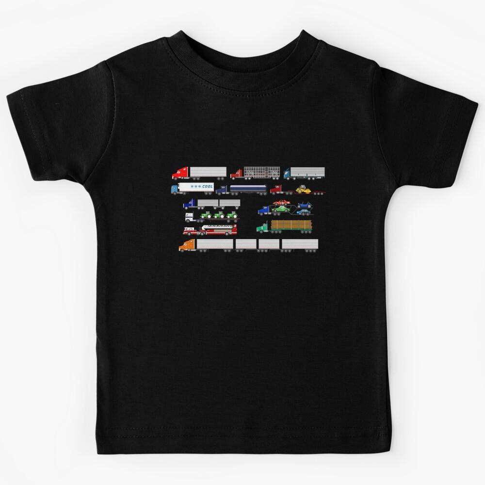 Tractor Trailers - The Kids Picture Show Kids T-Shirt 170