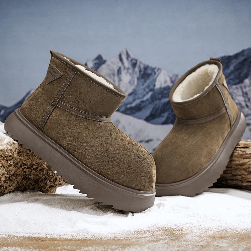 Sněhule pánské hromádkové zateplené bavlněné boty zimní nové termální boty sněhová bavlna pánské sněhule chlebové boty