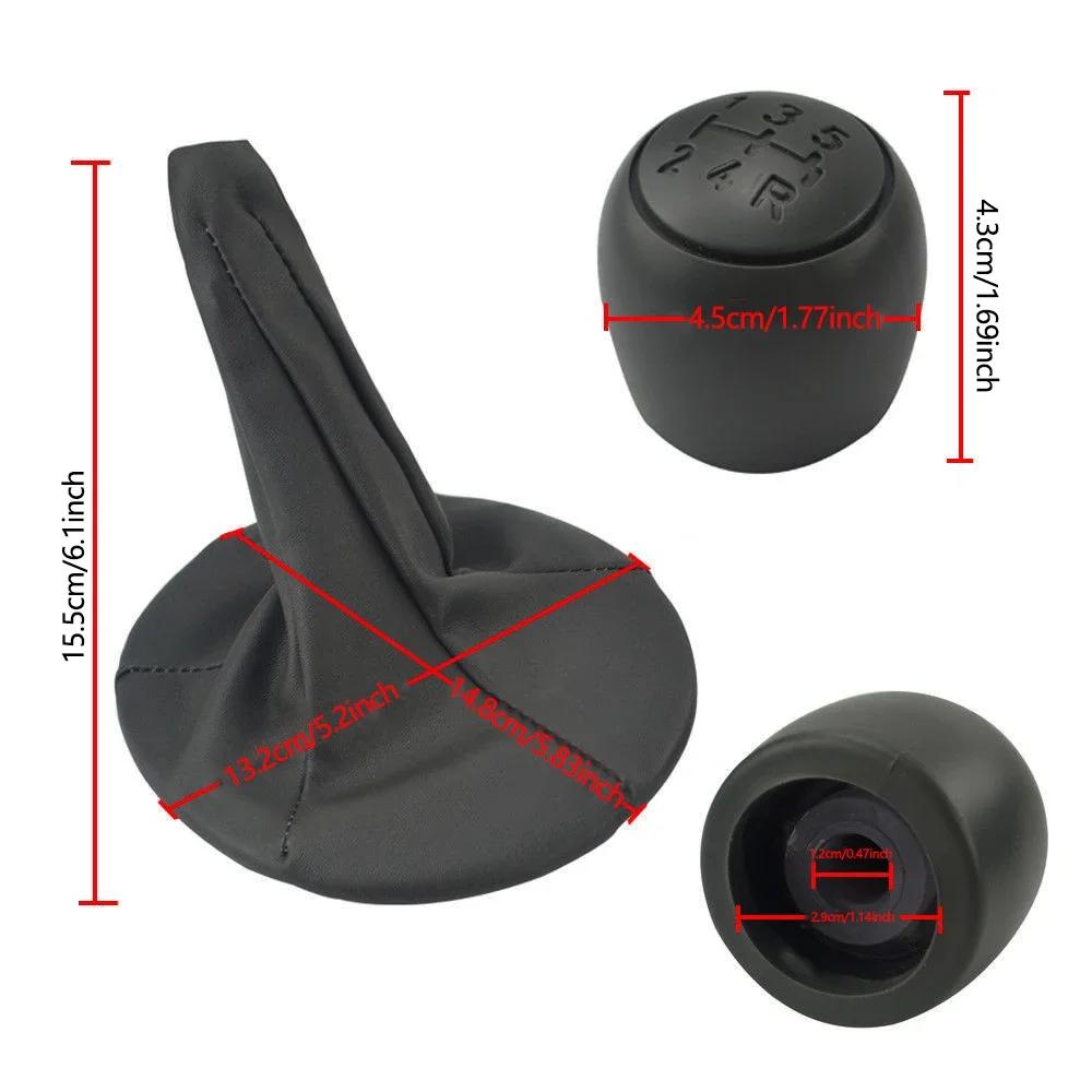 For Fiat Panda (2) 169 2003-2011 5 Speed Gear Shift Knob Lever Shifter Gaiter Boot Cover Gear Lever Knob Gaiter Kit