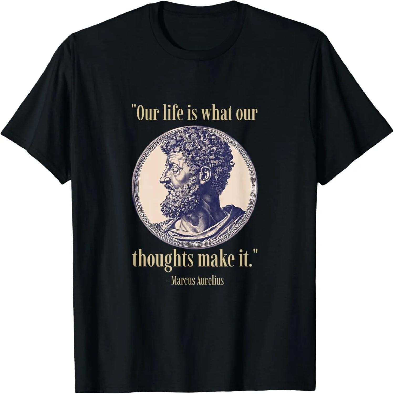

Marcus Aurelius Quote Thoughts Life Stoic T-Shirt XXXXXL різнокольоровий