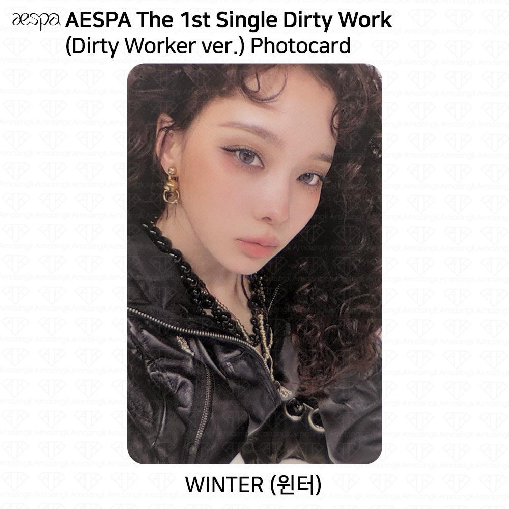 aespa 1. kislemezalbum Dirty Work Dirty Worker / Code / Case ver. Hivatalos fotókártya